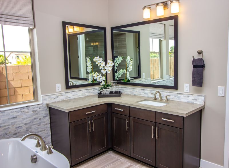 Floating Vanity with Under-Cabinet Lighting